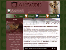 Tablet Screenshot of lakewoodanimal.com